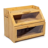 Caja de pan de bambú con tapa para la cocina