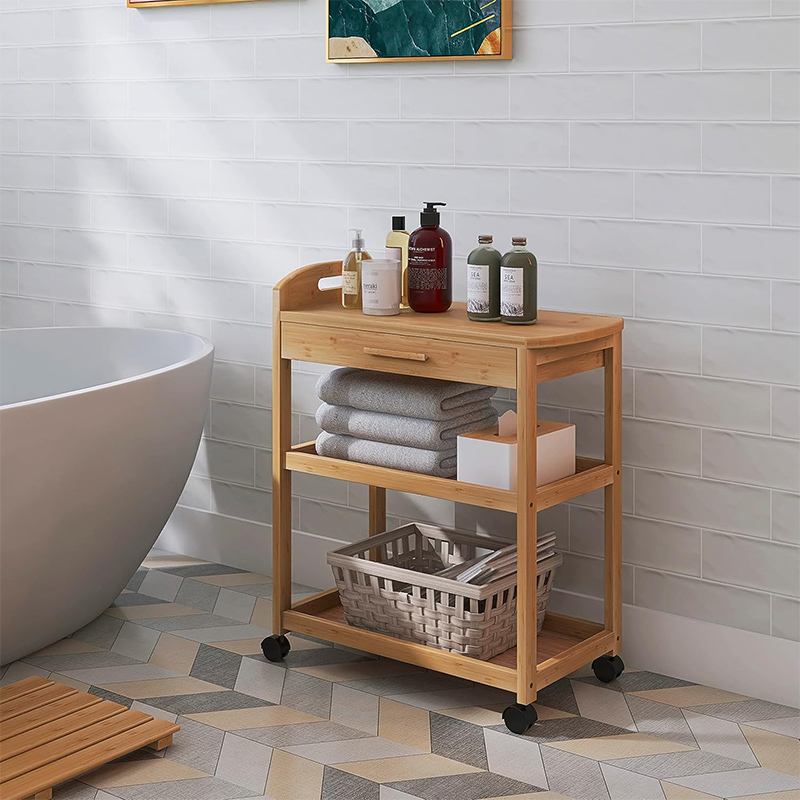 Trolley de cocina rodante con lanzador para uso de la cocina